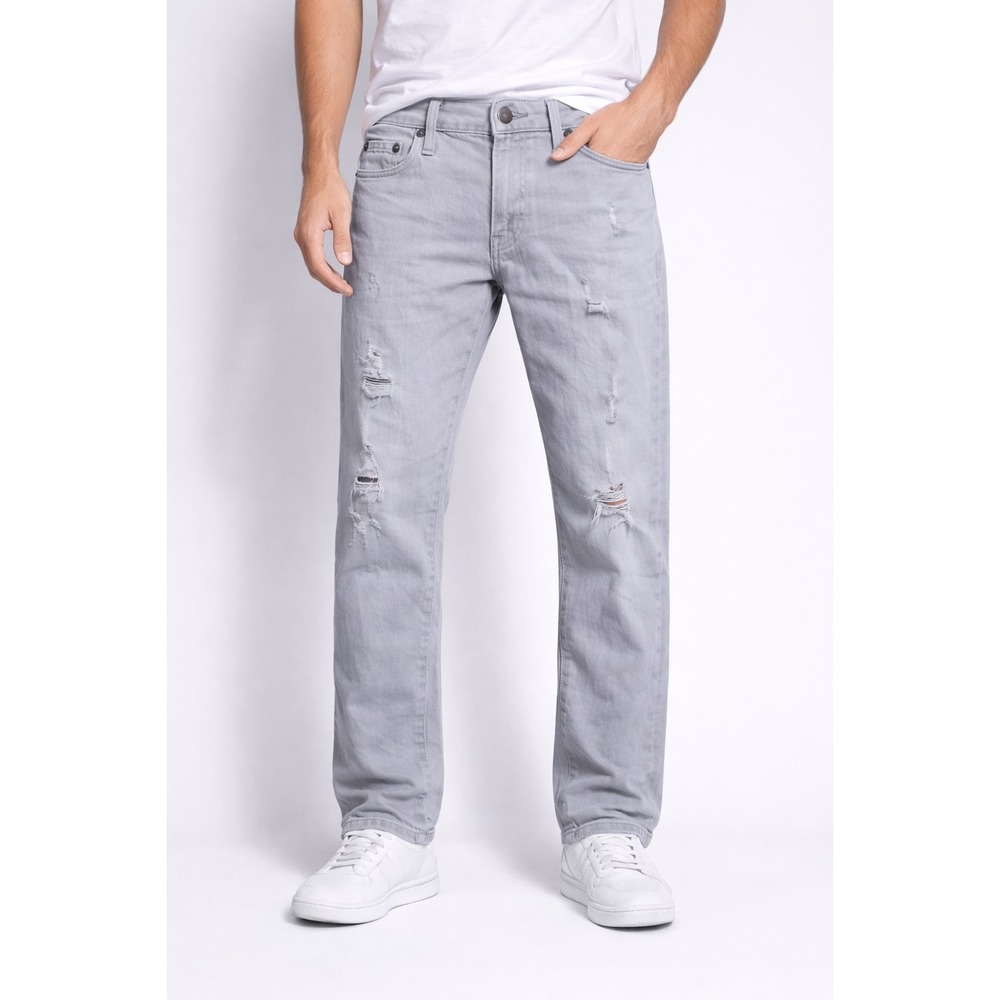 American Eagle Slim Extreme Flex Gray Distressed Jeans Men's size 28x32